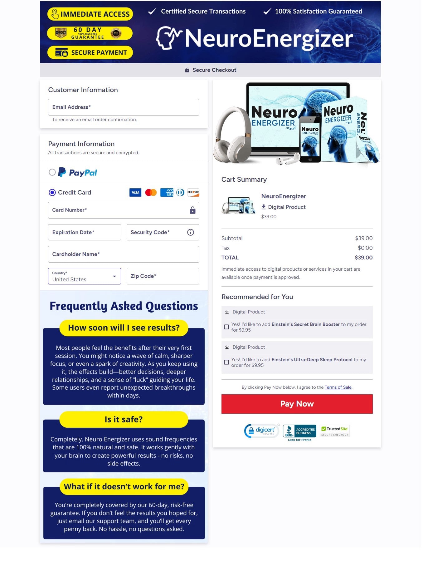 Neuro Energizer Price